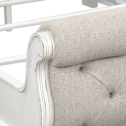 Liberty Furniture - Magnolia Manor Queen Uph Sleigh Bed, 2 Bedside Chests - 244-BR-QUSL2BSC view 6