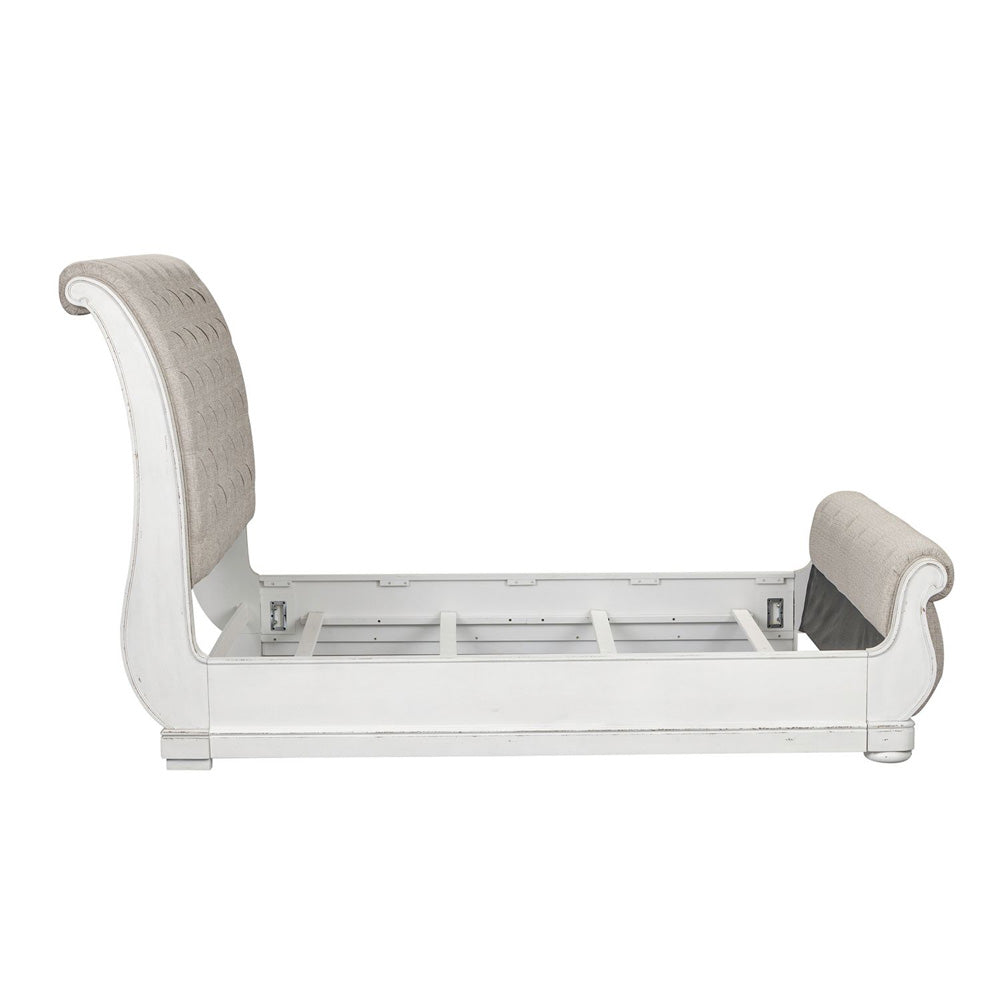 Liberty Furniture - Magnolia Manor Queen Uph Sleigh Bed, 2 Nightstands - 244-BR-QUSL2NS view 3