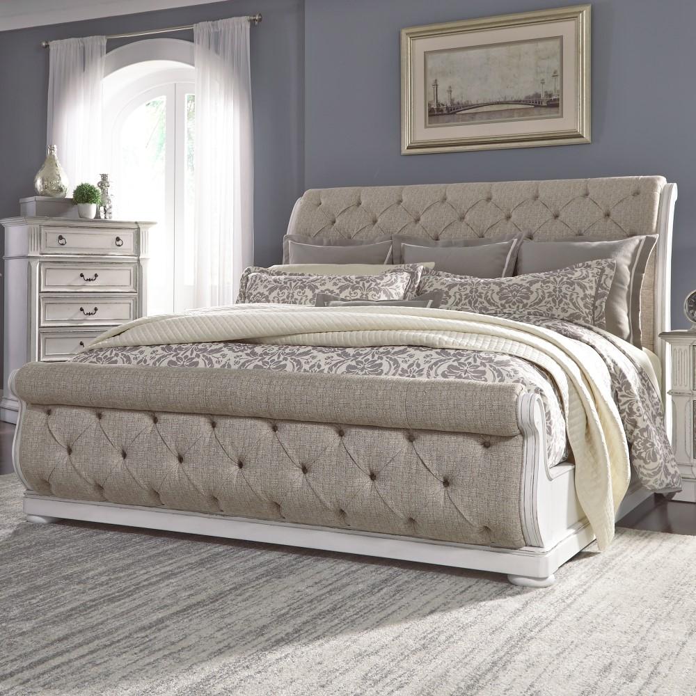 Liberty Furniture - Magnolia Manor Queen Uph Sleigh Bed - 244-BR-QUSL veiw 4