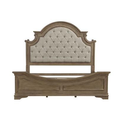 Liberty Furniture - Magnolia Manor Queen Upholstered Bed, 2 Nightstands - 244N-BR-QUB2NS view 3