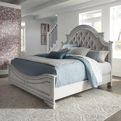 Liberty Furniture - Magnolia Manor Queen Upholstered Bed - 244-BR-QUB veiw 1