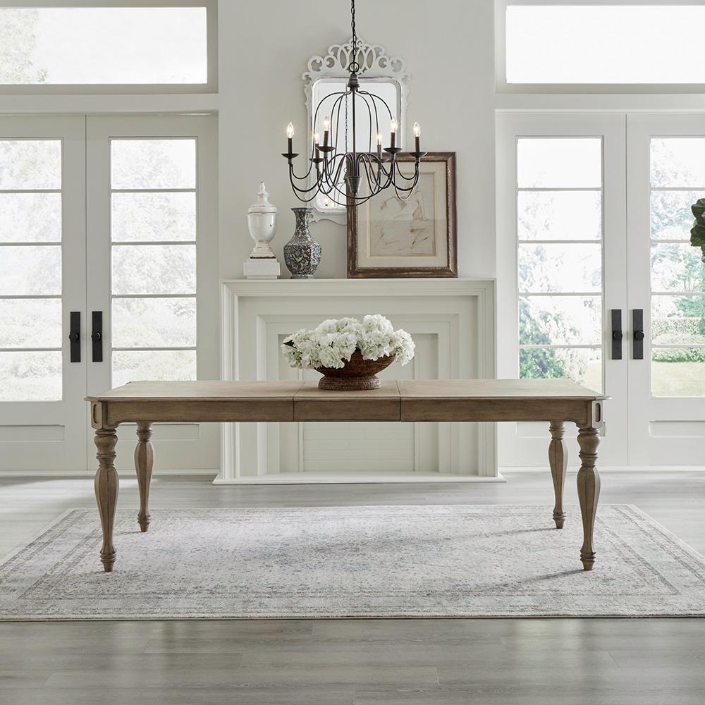 Liberty Furniture - Magnolia Manor Rectangular Leg Table in Weathered Bisque - 244N-T4490 veiw 1