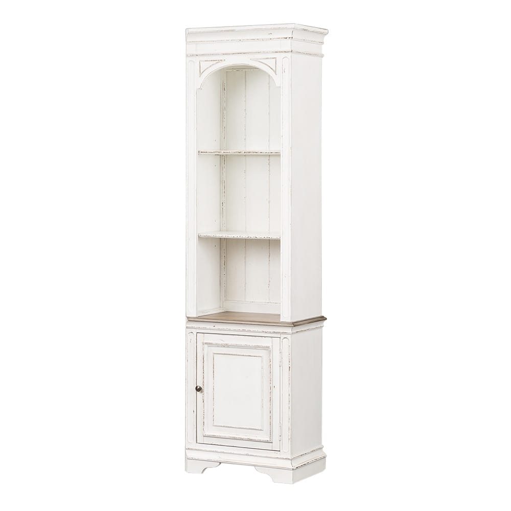 Liberty Furniture - Magnolia Manor Right Pier in Antique White & Weathered Bark - 244-ER00 veiw 2