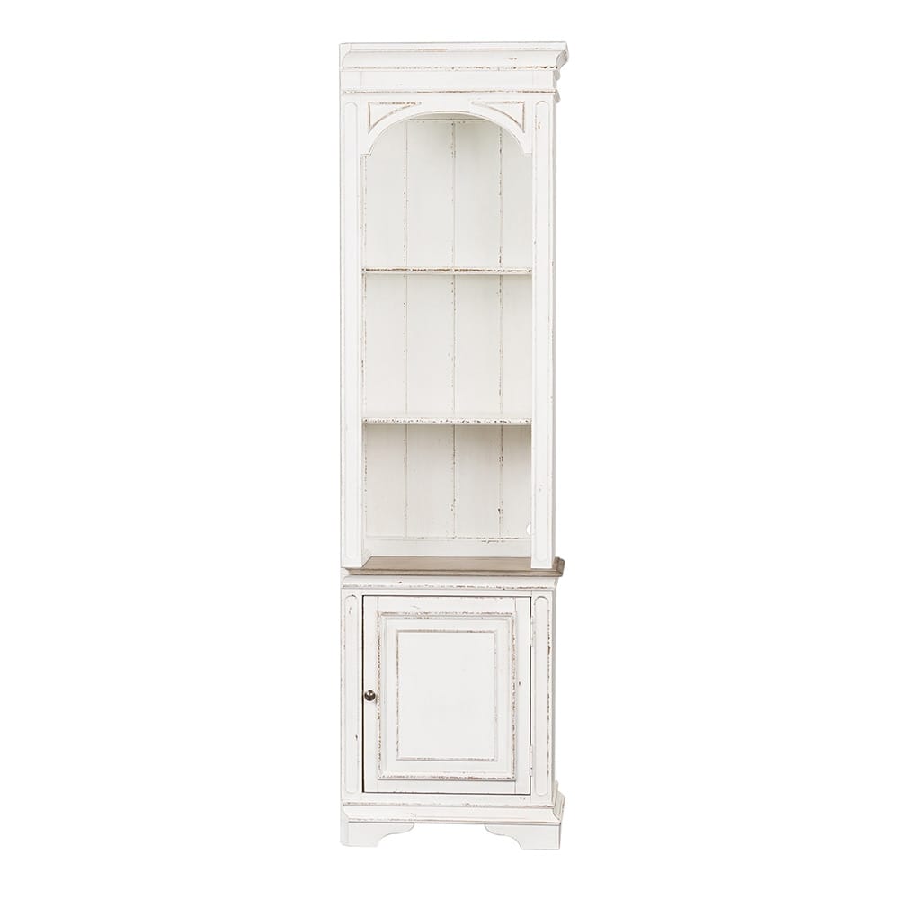 Liberty Furniture - Magnolia Manor Right Pier in Antique White & Weathered Bark - 244-ER00 veiw 3