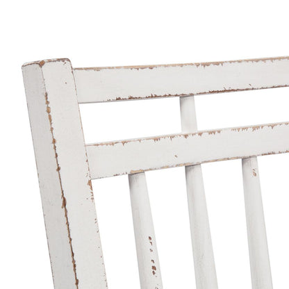 Liberty Furniture - Magnolia Manor Spindle Back Side Chair  in Antique White & Weathered Bark - 244-C4000S veiw 4