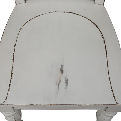 Liberty Furniture - Magnolia Manor Splat Back Side Chair  in Antique White & Weathered Bark - 244-C2500S veiw 8