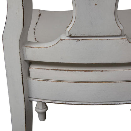 Liberty Furniture - Magnolia Manor Splat Back Side Chair  in Antique White & Weathered Bark - 244-C2500S veiw 9