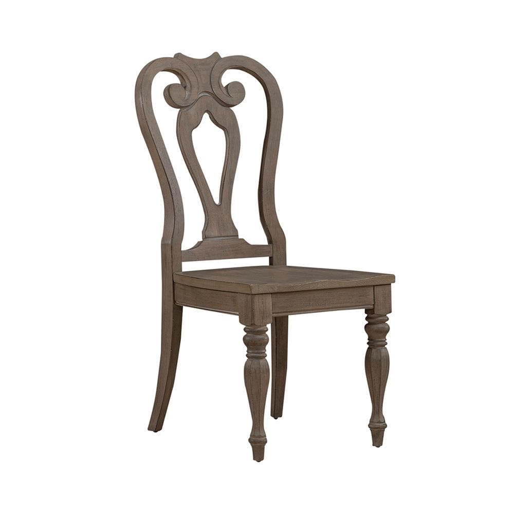 Liberty Furniture - Magnolia Manor Splat Back Side Chair  in Weathered Bisque - 244N-C2500S veiw 2
