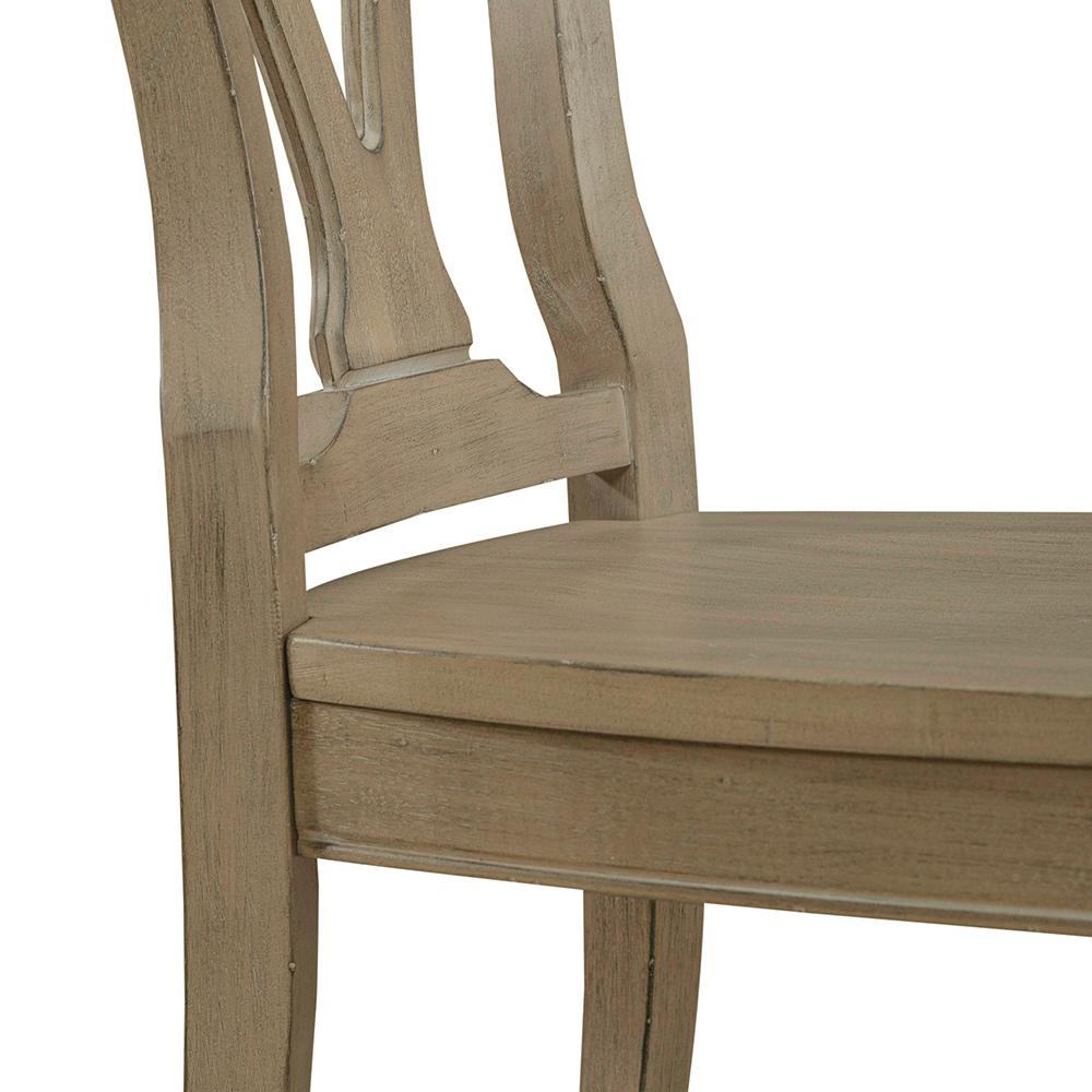 Liberty Furniture - Magnolia Manor Splat Back Side Chair  in Weathered Bisque - 244N-C2500S veiw 3