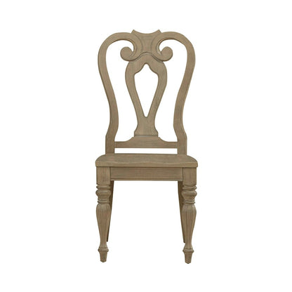 Liberty Furniture - Magnolia Manor Splat Back Side Chair  in Weathered Bisque - 244N-C2500S veiw 5
