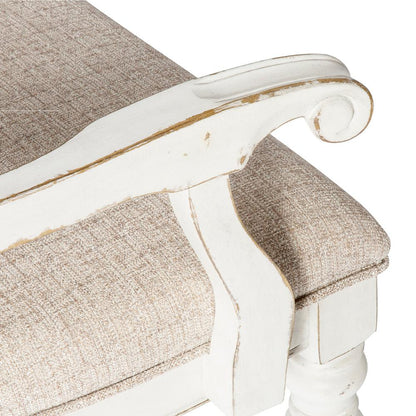 Liberty Furniture - Magnolia Manor Splat Back Uph Arm Chair  in Antique White & Weathered Bark - 244-C2501A veiw 5