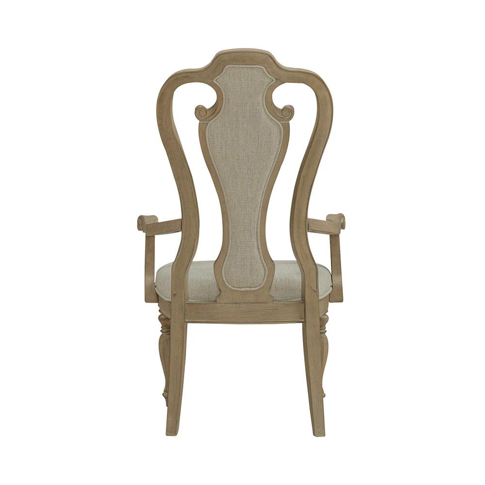 Liberty Furniture - Magnolia Manor Splat Back Uph Arm Chair  in Weathered Bisque - 244N-C2501A veiw 4