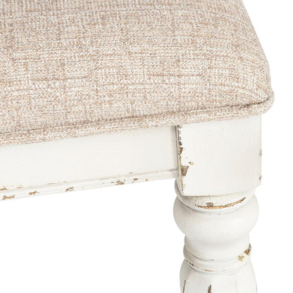 Liberty Furniture - Magnolia Manor Splat Back Uph Side Chair  in Antique White & Weathered Bark - 244-C2501S veiw 6