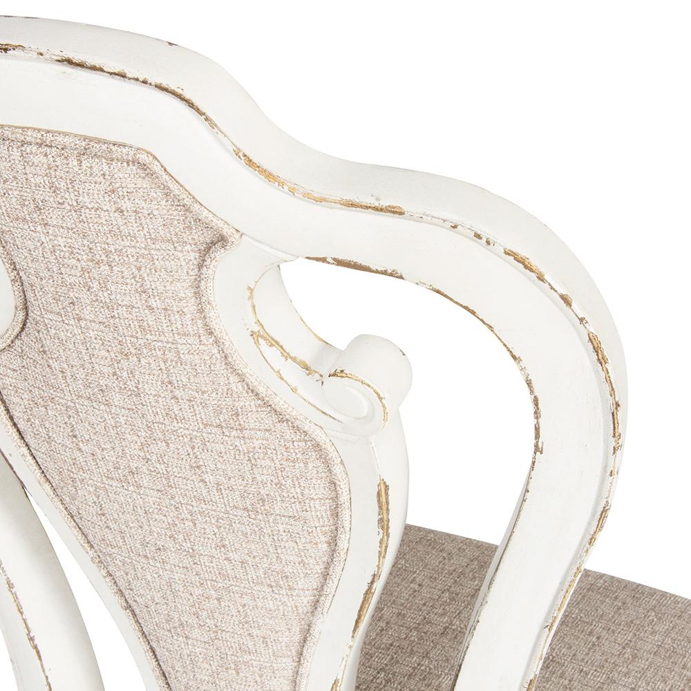 Liberty Furniture - Magnolia Manor Splat Back Uph Side Chair  in Antique White & Weathered Bark - 244-C2501S veiw 7