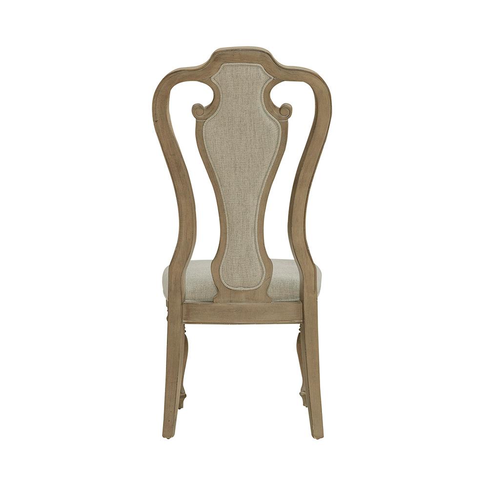 Liberty Furniture - Magnolia Manor Splat Back Uph Side Chair  in Weathered Bisque - 244N-C2501S veiw 5
