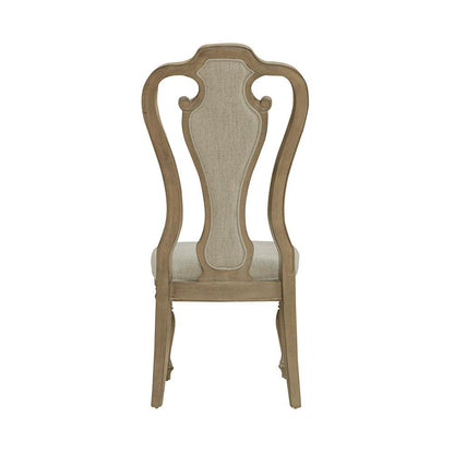 Liberty Furniture - Magnolia Manor Splat Back Uph Side Chair  in Weathered Bisque - 244N-C2501S veiw 5