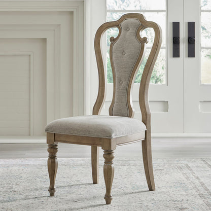 Liberty Furniture - Magnolia Manor Splat Back Uph Side Chair  - Set of 2 - 244N-C2501S-2PK view 6