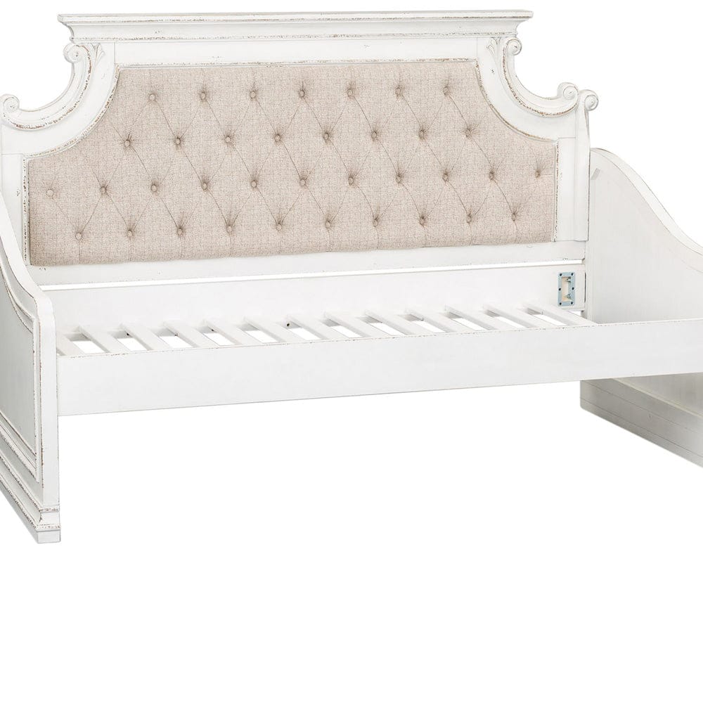 Liberty Furniture - Magnolia Manor - Twin Daybed Slat Roll in White - 244-BR09S view 1