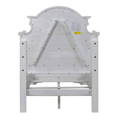 Liberty Furniture - Magnolia Manor Twin Upholstered Bed  in Antique White & Weathered Bark - 244-BR-TUB veiw 2
