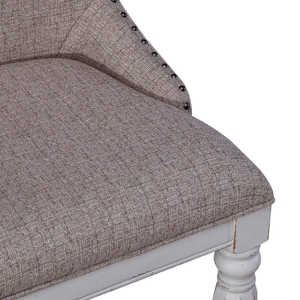 Liberty Furniture - Magnolia Manor Uph Wing Back Side Chair  in Antique White & Weathered Bark - 244-C6501S veiw 3
