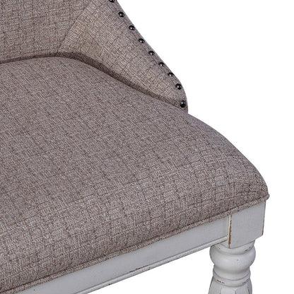 Liberty Furniture - Magnolia Manor Uph Wing Back Side Chair  in Antique White & Weathered Bark - 244-C6501S veiw 3