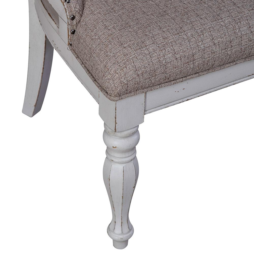 Liberty Furniture - Magnolia Manor Uph Wing Back Side Chair  in Antique White & Weathered Bark - 244-C6501S veiw 4