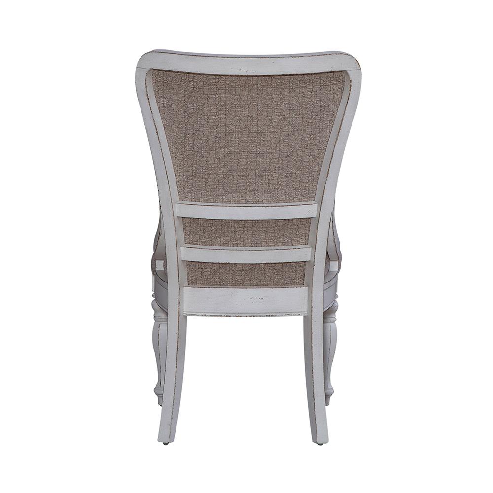 Liberty Furniture - Magnolia Manor Uph Wing Back Side Chair  in Antique White & Weathered Bark - 244-C6501S veiw 9