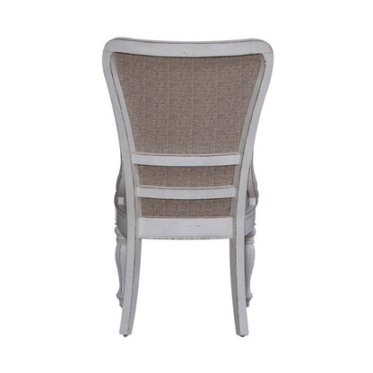 Liberty Furniture - Magnolia Manor Uph Wing Back Side Chair  in Antique White & Weathered Bark - 244-C6501S veiw 9