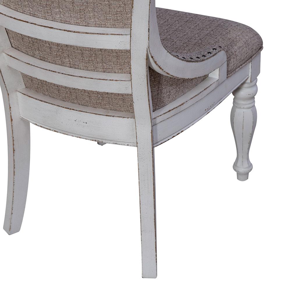Liberty Furniture - Magnolia Manor Uph Wing Back Side Chair  in Antique White & Weathered Bark - 244-C6501S veiw 12