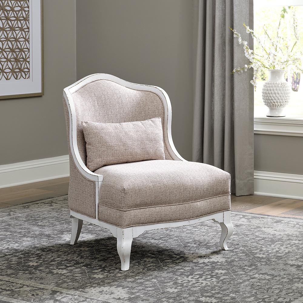 Liberty Furniture - Magnolia Manor Upholstered Accent Chair in Antique White - 244-ACH15 veiw 1