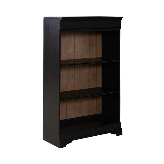 Liberty Furniture - Meritage 48 Inch Bookcase  in Aged Charcoal w/ Rub Thru & Caramel - 532-HO3048 veiw 1