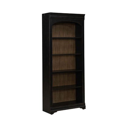 Liberty Furniture - Meritage Bunching Bookcase in Aged Charcoal w/ Rub Thru & Caramel - 532-HO201 veiw 2