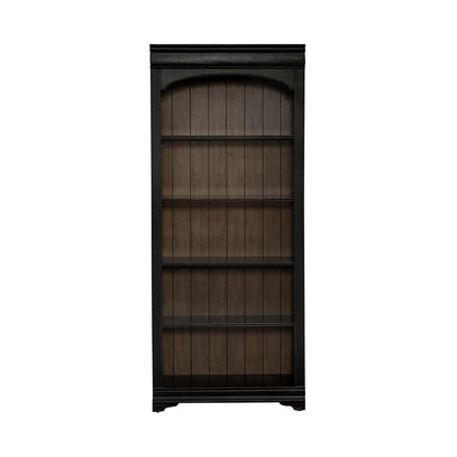 Liberty Furniture - Meritage Bunching Bookcase in Aged Charcoal w/ Rub Thru & Caramel - 532-HO201 veiw 3