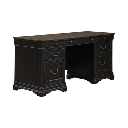 Liberty Furniture - Meritage - Jr Executive Credenza in Black - 532-HO-JEC view 1