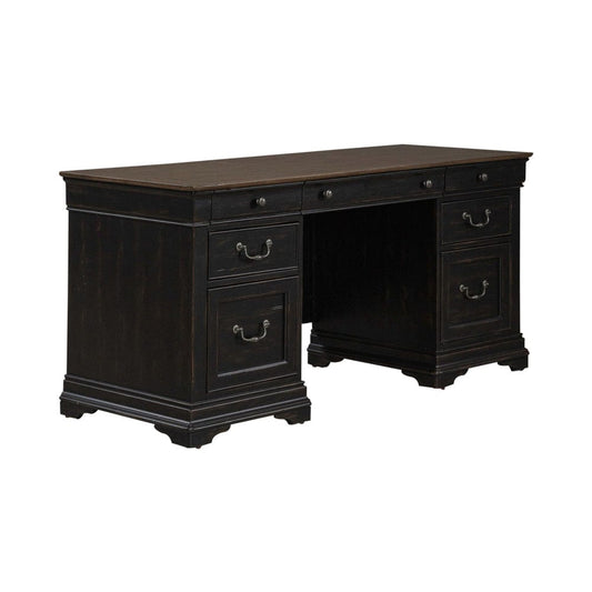 Liberty Furniture - Meritage - Jr Executive Credenza in Black - 532-HO-JEC view 1