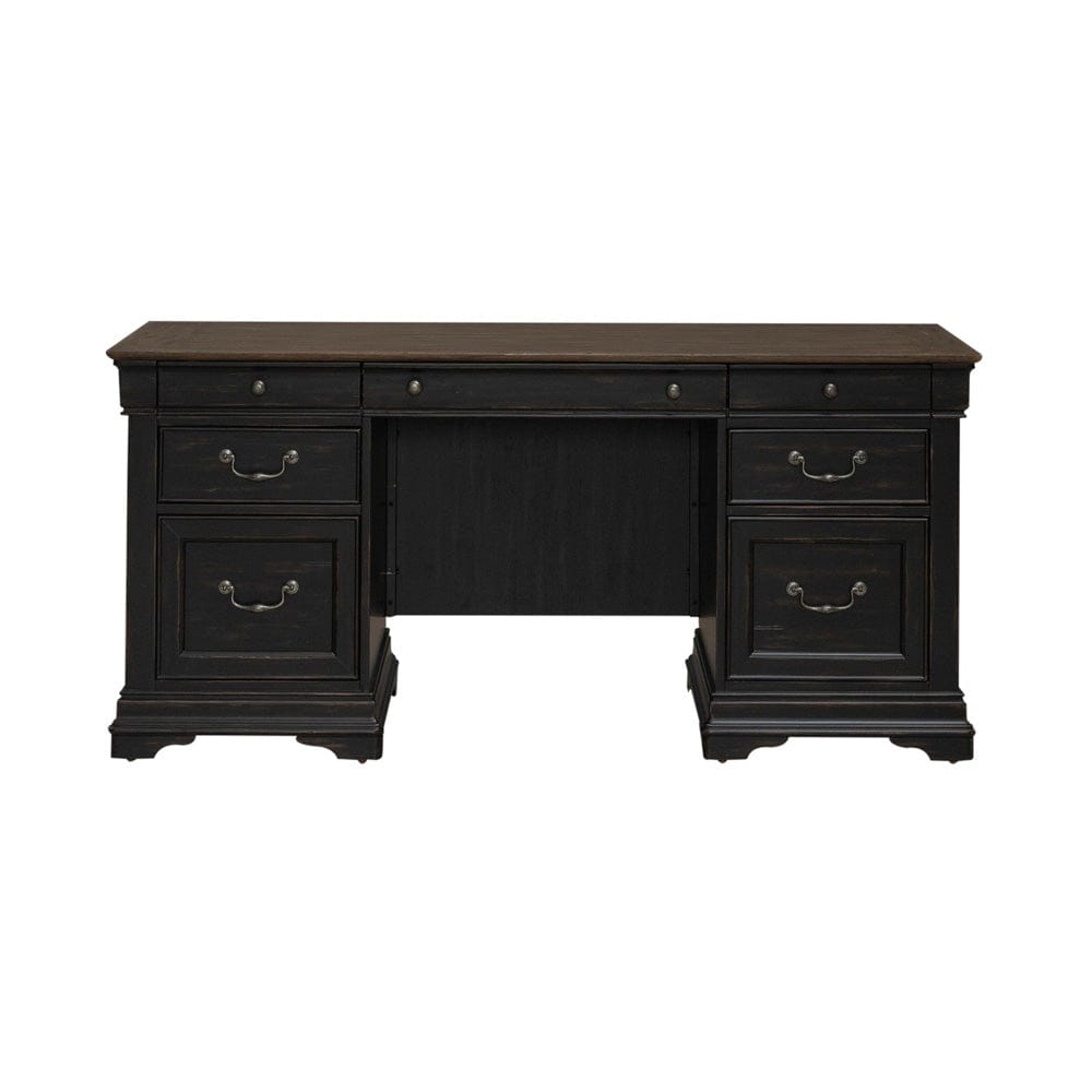 Liberty Furniture - Meritage - Jr Executive Credenza in Black - 532-HO-JEC view 2