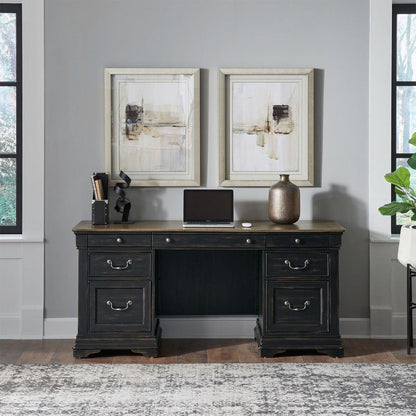 Liberty Furniture - Meritage - Jr Executive Credenza in Black - 532-HO-JEC view 5