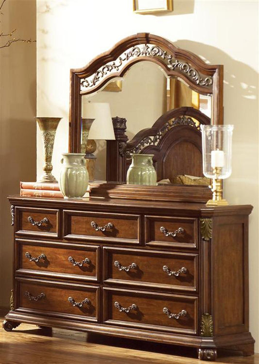 Liberty Furniture - Messina Estates Dresser & Mirror - 737-BR-DM veiw 1