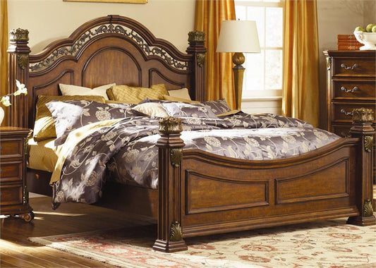 Liberty Furniture - Messina Estates Queen Poster Bed - 737-BR-QPS veiw 1