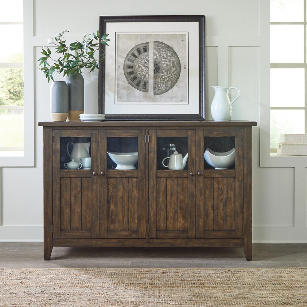 Liberty Furniture - Midland Falls Buffet in Rustic Brown - 826-CB6642 veiw 1