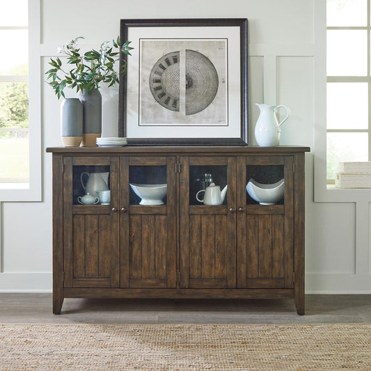 Liberty Furniture - Midland Falls Buffet in Rustic Brown - 826-CB6642 veiw 1
