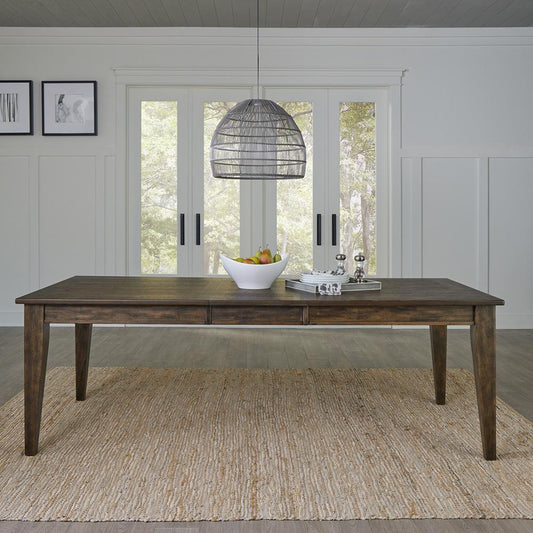 Liberty Furniture - Midland Falls Rectangular Leg Table in Rustic Brown - 826-T4090 veiw 1