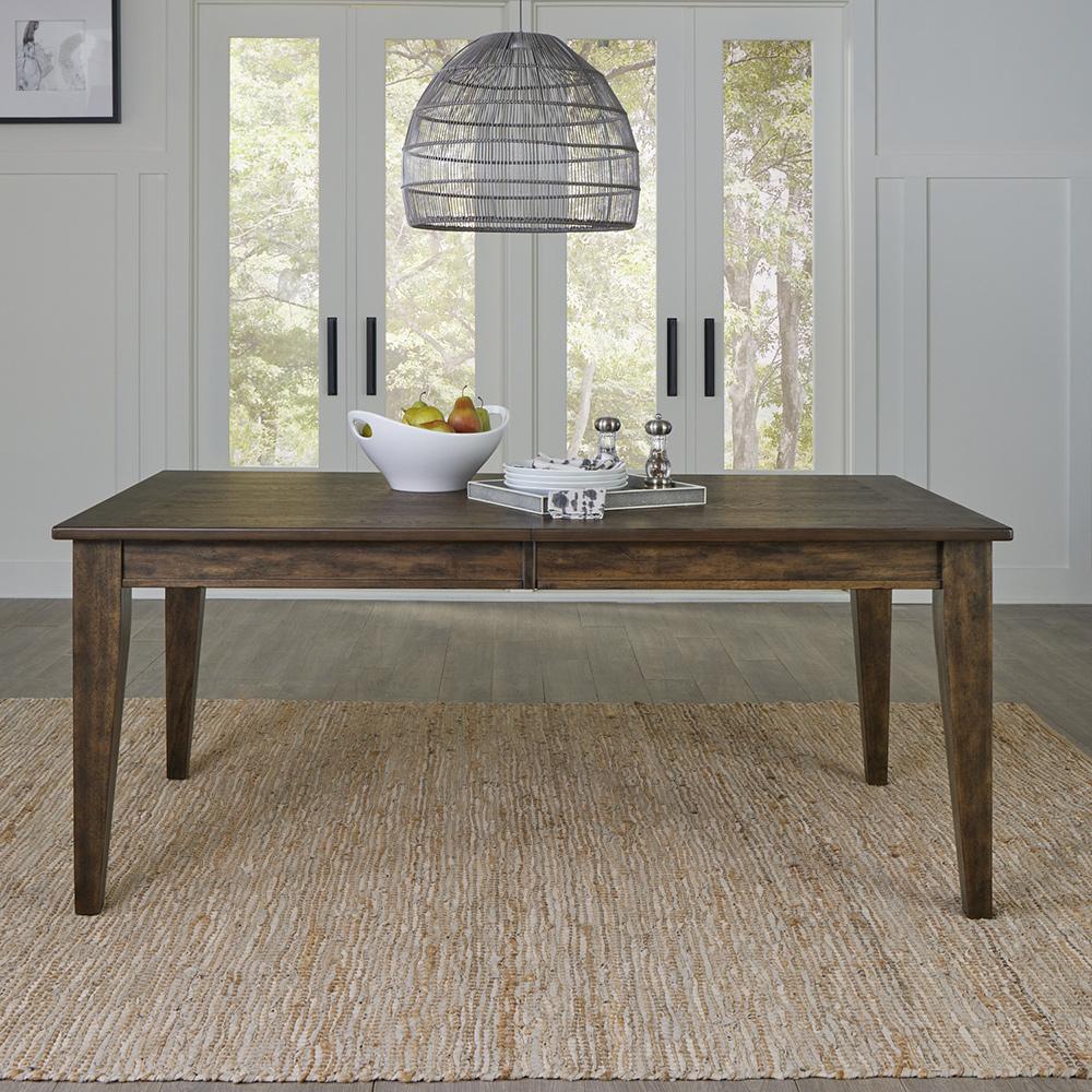 Liberty Furniture - Midland Falls Rectangular Leg Table in Rustic Brown - 826-T4090 veiw 2