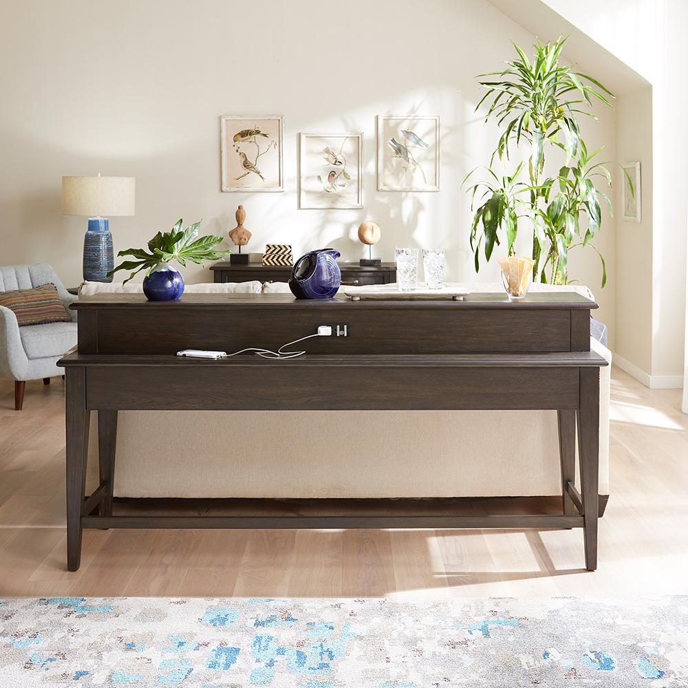 Liberty Furniture - Mill Creek Console Bar Table in Peppercorn - 792-OT7436 veiw 1