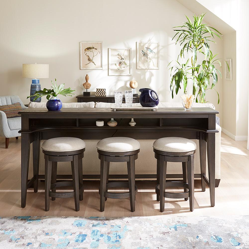 Liberty Furniture - Mill Creek Console Bar Table in Peppercorn - 792-OT7436 veiw 2