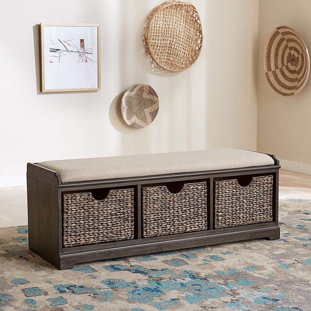 Liberty Furniture - Mill Creek Wall Bench in Peppercorn - 792-OT2000 veiw 1