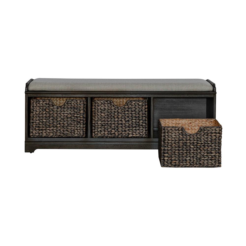 Liberty Furniture - Mill Creek Wall Bench in Peppercorn - 792-OT2000 veiw 3