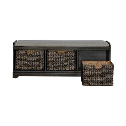 Liberty Furniture - Mill Creek Wall Bench in Peppercorn - 792-OT2000 veiw 3
