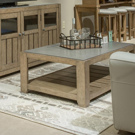 Liberty Furniture - Millstone Cocktail Table in Nutmeg - 922-OT1010 veiw 1