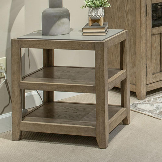 Liberty Furniture - Millstone End Table in Nutmeg - 922-OT1020 veiw 1